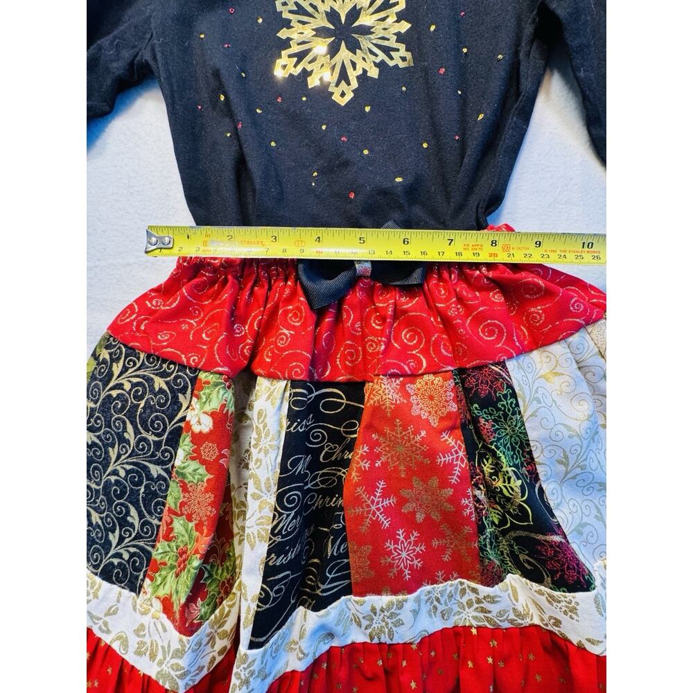 Handmade Holiday Skirt, Shirt The Children’s Place With Handmade Holiday Deco 5T - Picture 4 of 7